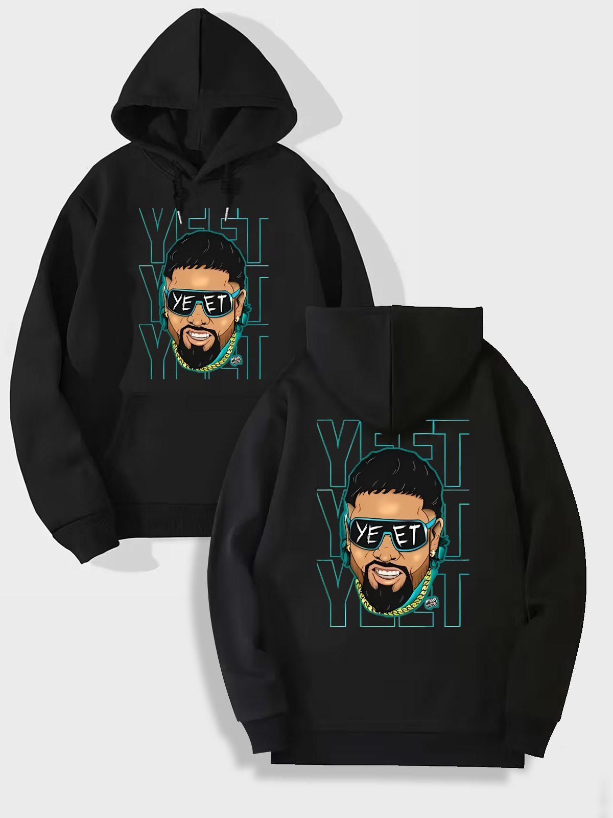 Custom Hoodie Logo Design with Double-Sided Printing