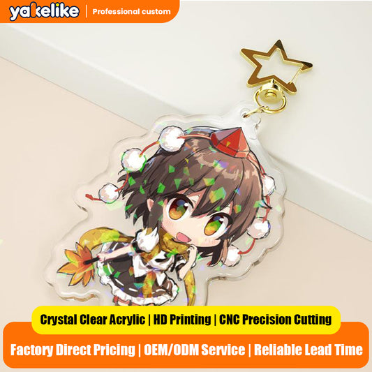 Custom Epoxy Holographic Acrylic Keychains/Charms