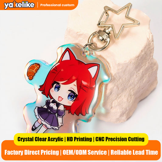 Custom Rainbow Acrylic Keychains/Charms
