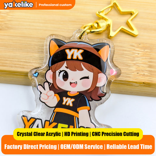 Custom Clear Acrylic Keychains