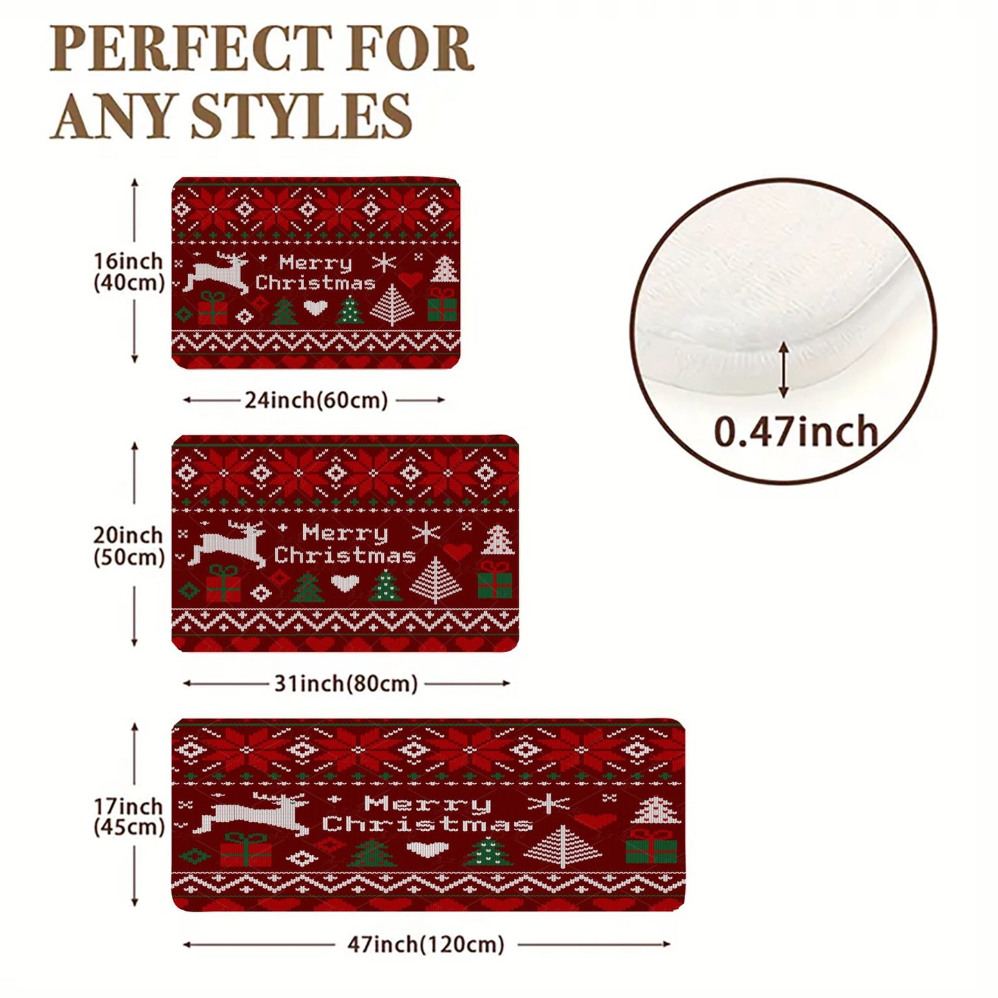 Customised Flannel Doormat Three-Piece Set