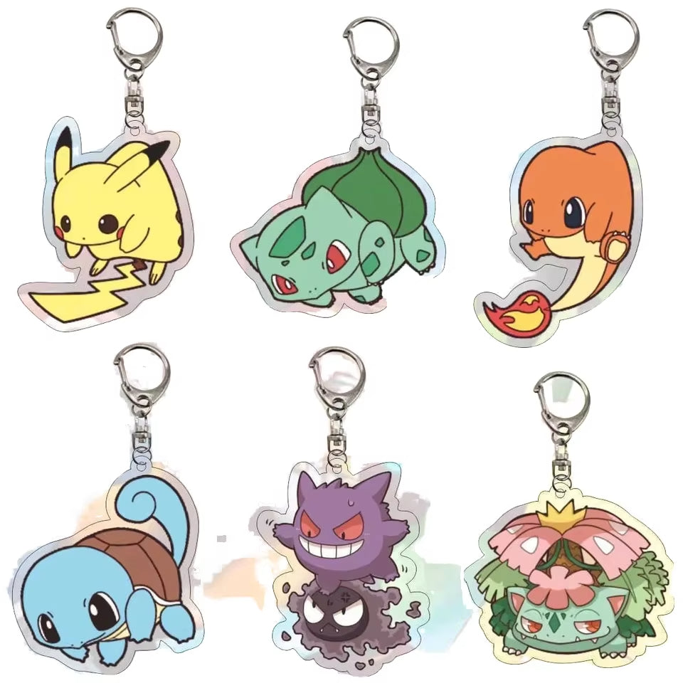 Custom Anime  Acrylic Keychain Multi Color UV Printed Waterproof Cartoon Charm for Gifts Souvenirs
