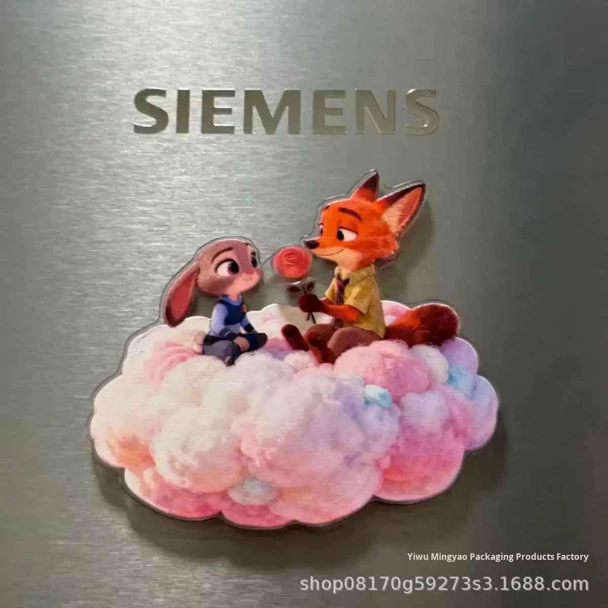 Zootopia Rotating Magnetic Acrylic Fridge Sticker Custom Acrylic Charm