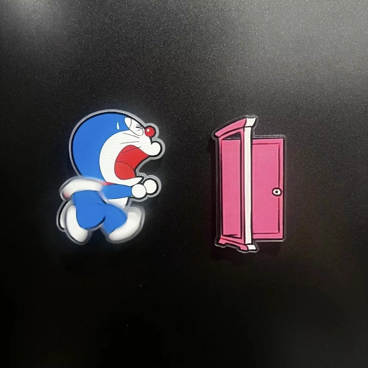 Custom Acrylic  Fridge magnet Funny Cartoon Style Rotating Acrylic Magnetic Fridge Sticker Creative Home Decoration