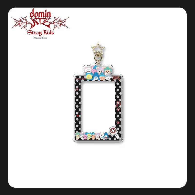 Stray Kids Cartoon Acrylic Rectangle Card Holder Photo Frame Keychain Pendant Customizable Design Custom Keychain