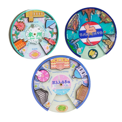 Custom Fridge Magnets Printed Japan Name 2D 3D Travel Souvenirs Cities Crafts  Durable Funny Refrigerator