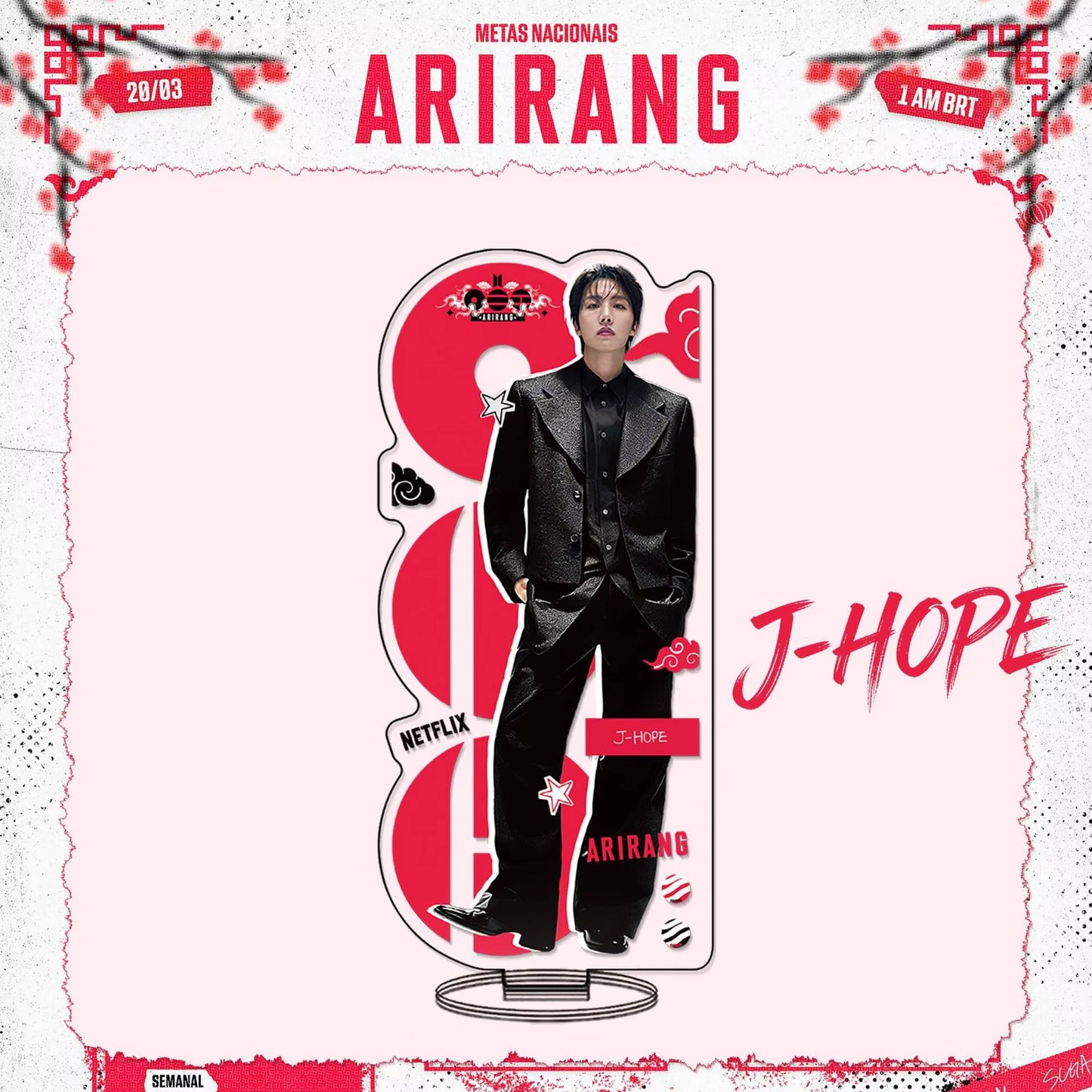 Custom Standing Sign Kpop Comeback Album ARIRANG Jungkook Peripheral Decoration Stand World Tour Netflix Custom Standee