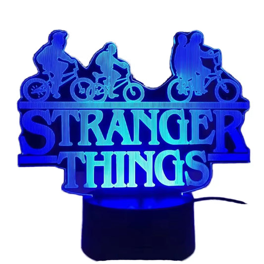 Custom Acrylic Charm Colorful Plastic Double Sided Table Top Sculpture Stranger Things Touch Sensor