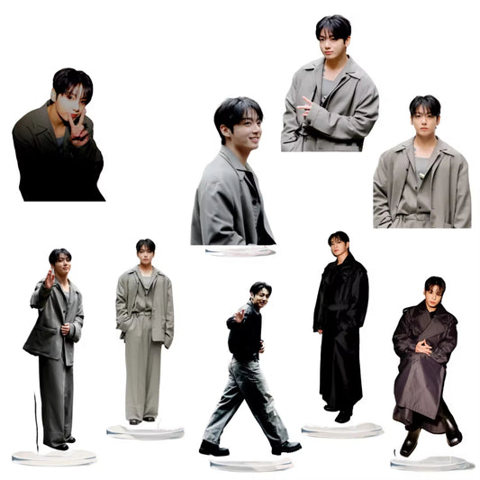 Custom KPOP Jungkook Standee HD Photo Double-Sided UV Printed Eco-Friendly PVC Desktop Display Custom Birthday Gift Standee