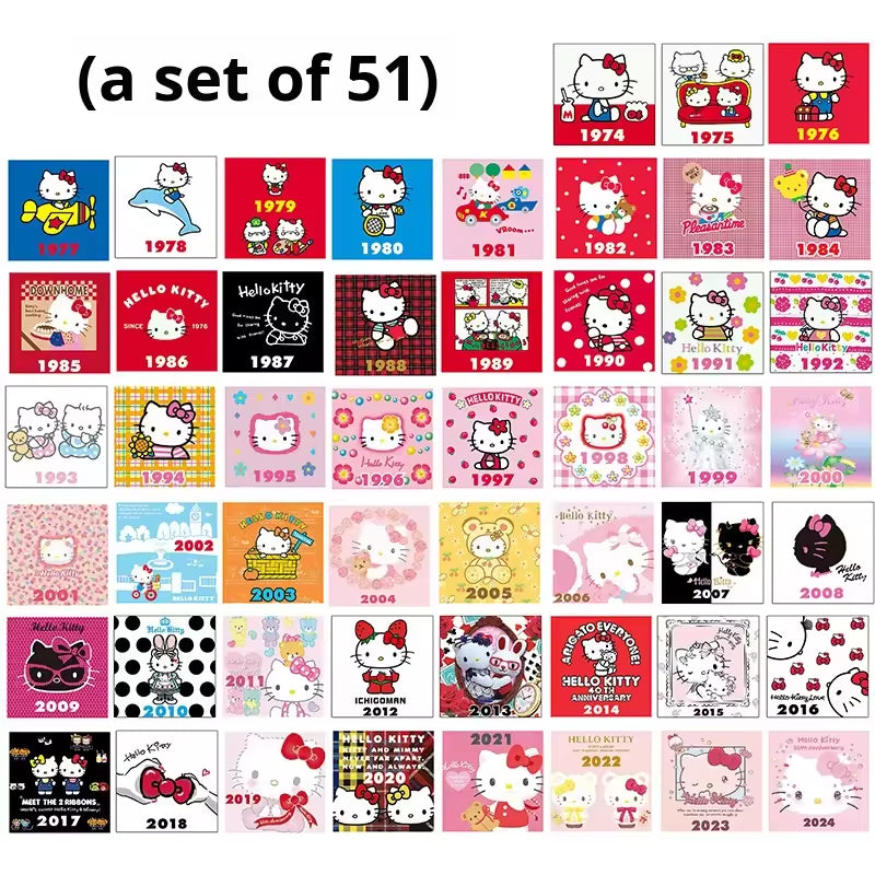Custom Charm Cute Cartoon Kitty Cat Anniversary  Crystal Glass Soft Magnetic Refrigerator Magnet