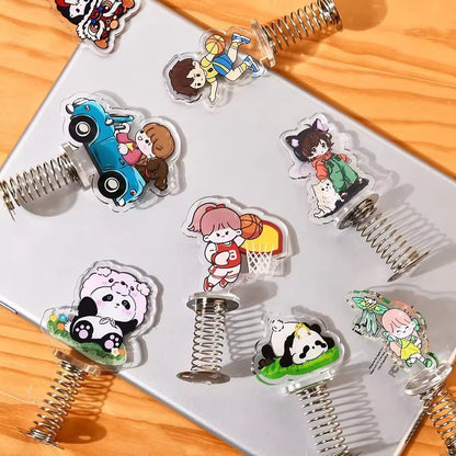 Custom Acrylic Spring Shaker Stand Anime Star Pet Cute Creative Desktop Ornament Customization