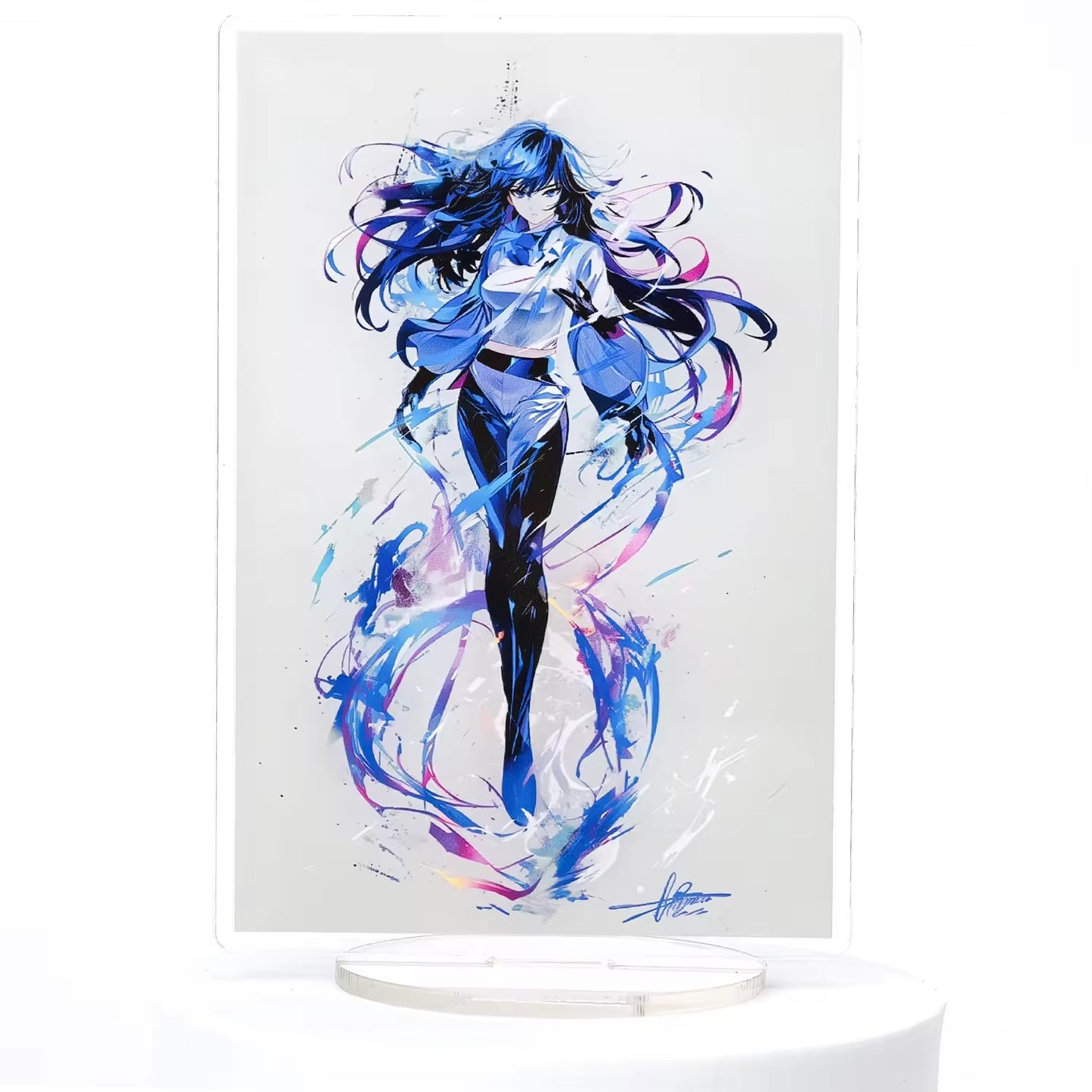 Premium Transparent Acrylic Standees Custom Printed Anime Charm with Epoxy Finish