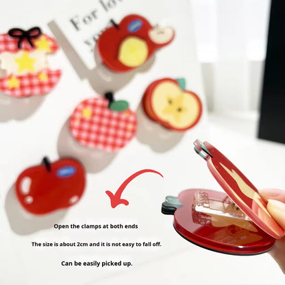 Custom Fridge Magnet Cute Cartoon Apple Clip Home Decoration Custom Children's Day