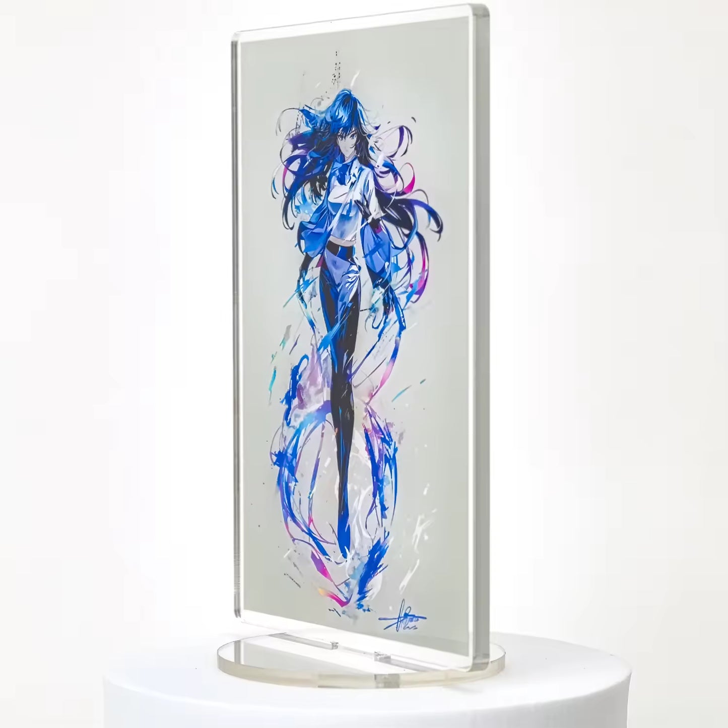 Premium Transparent Acrylic Standees Custom Printed Anime Charm with Epoxy Finish