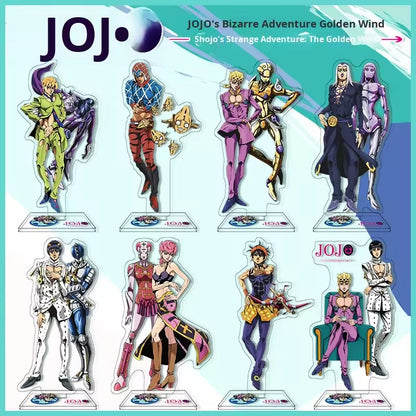 Custom Anime Peripheral Acrylic Figure Stand JOJO's Bizarre Adventure Golden Wind Character Ornament One Piece Dropshipping China