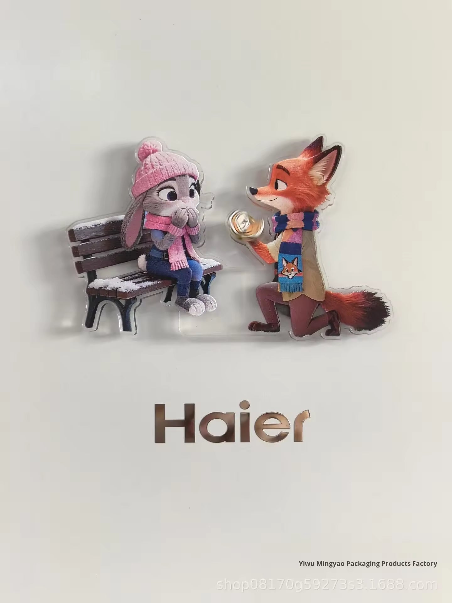 Zootopia Rotating Magnetic Acrylic Fridge Sticker Custom Acrylic Charm
