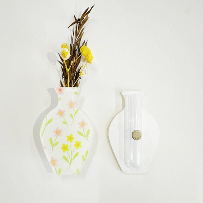 Custom Acrylic Vase Shaped Fridge Magnet Epoxy Coated Artistic Home Decor Magnetic Refrigerator Sticker