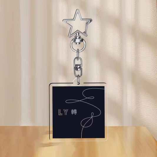Bts 2026 World Tour Kpop Idol Group UV Printed  Pendant Fan Souvenir Promotional Gifts Custom Acrylic Keychain
