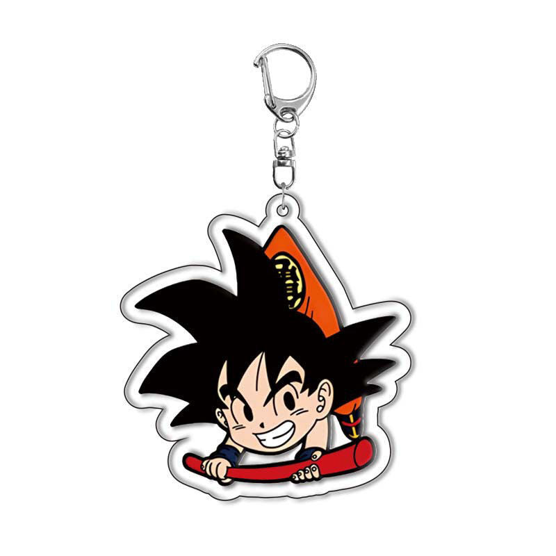 Dragon Ball Acrylic Keychain – Goku, Vegeta, Beerus, Android 18 Super Saiyan Anime Keyring Pendant