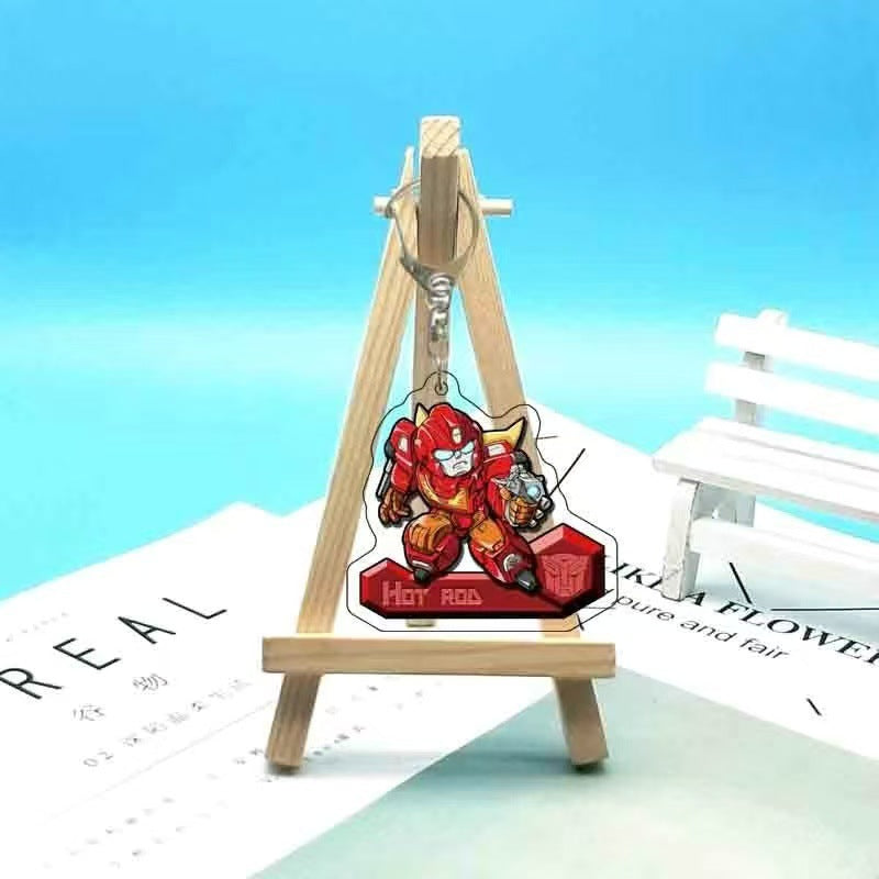 Robot Anime Character Keychain – Cool Mecha Style Pendant for Bags, Car Accessories & Gifts Acrylic Keychain