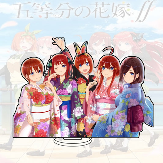 Quintessential Quintuplets Acrylic Stand Miku Ichika Yotsuba Itsuki Heart Anime Figure Desk Decor Gift
