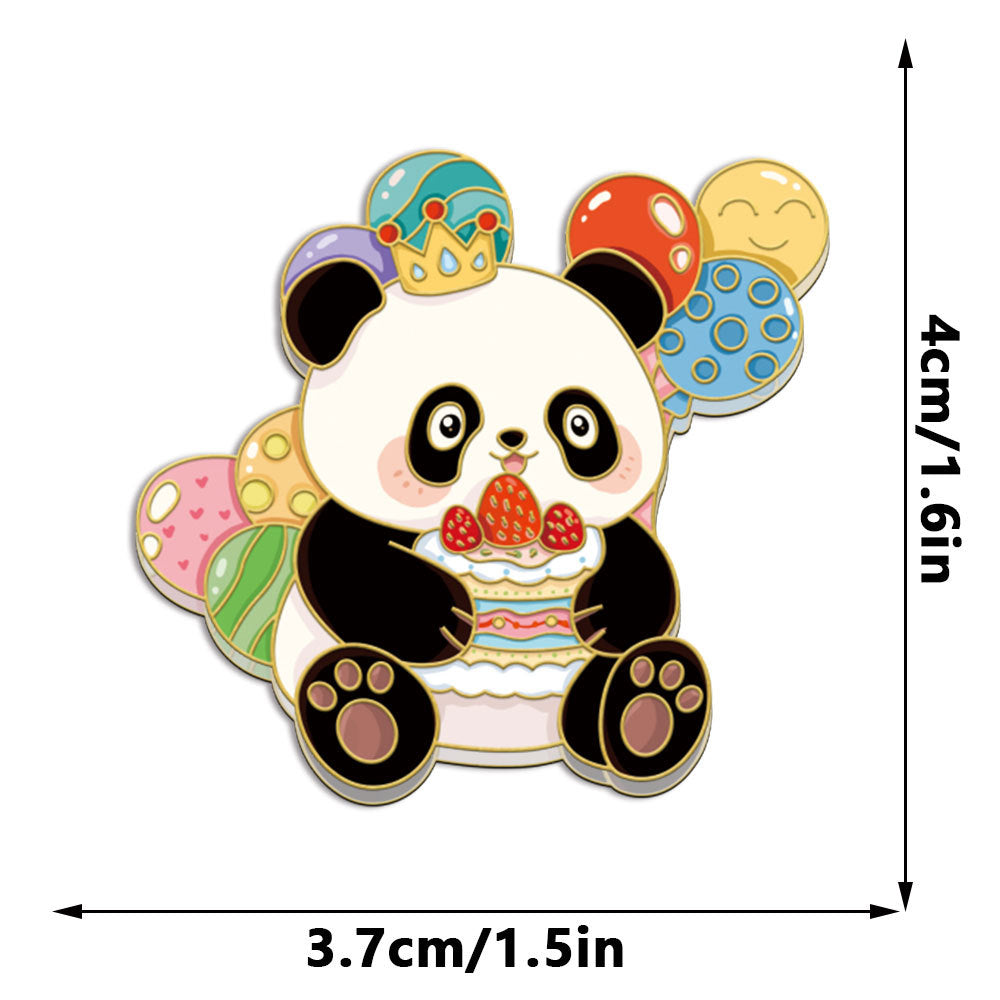 Custom Cute Panda Acrylic Fridge Magnets  Creative Animal Magnetic Refrigerator Decor