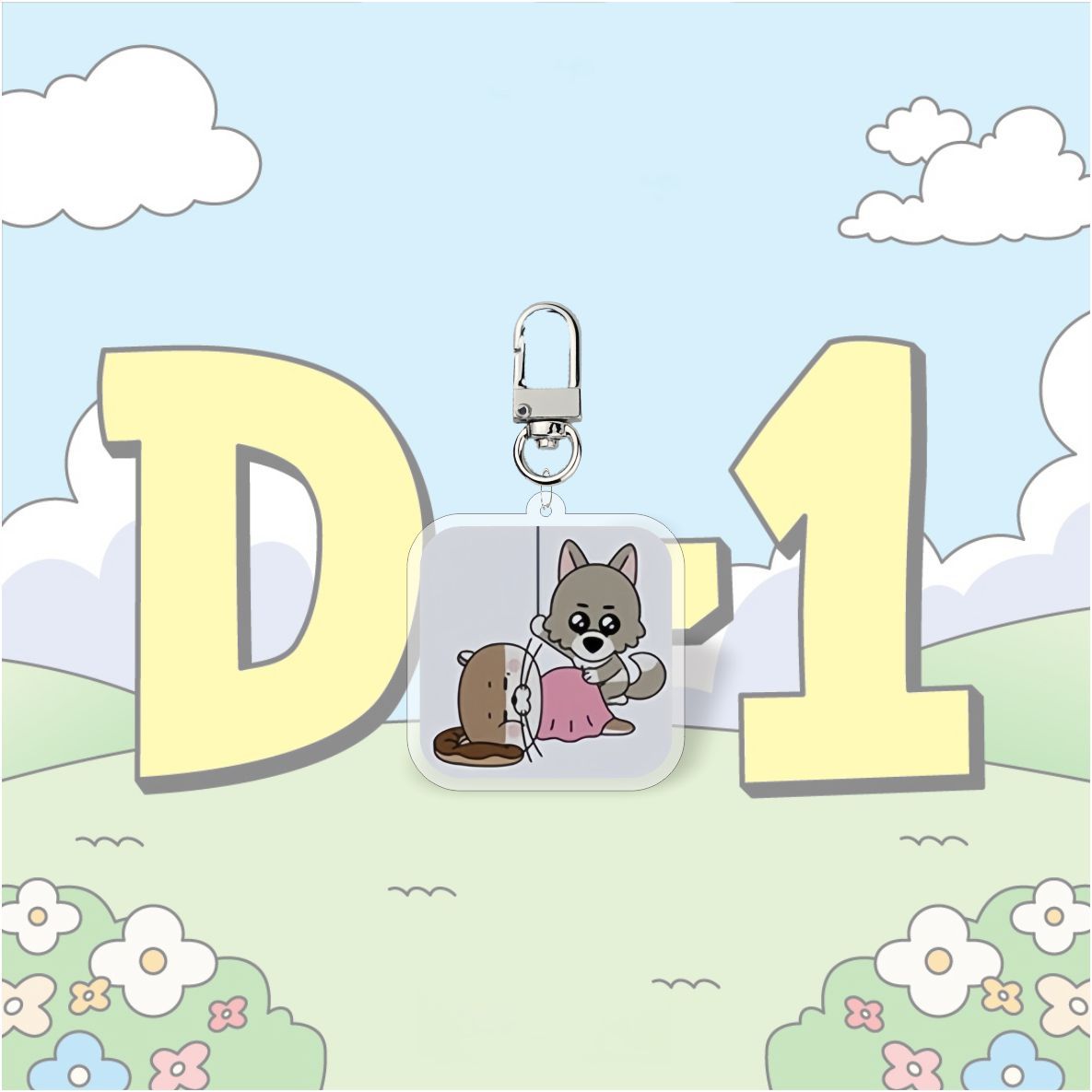 KPOP Idol BOYNEXTDOOR Cute Cartoon Digital Photo Acrylic Keychain UV Printing Waterproof Charm Pendant