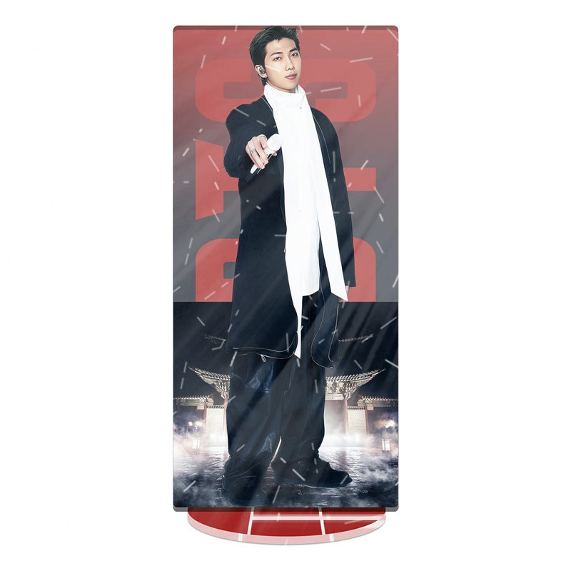 BTS 2026 World Tour Acrylic Stained Glass Standee – Double Layer Printed Display (BTS 7V)
