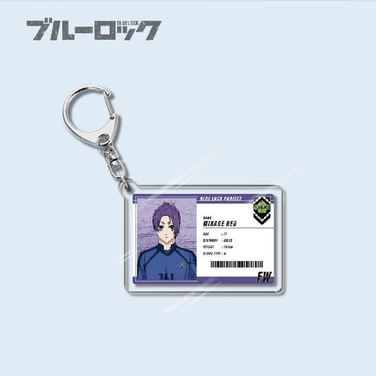 Custom Keychain Designs Anime Blue Lock Cartoon Character Double Sided Acrylic Light Weight UV Printed