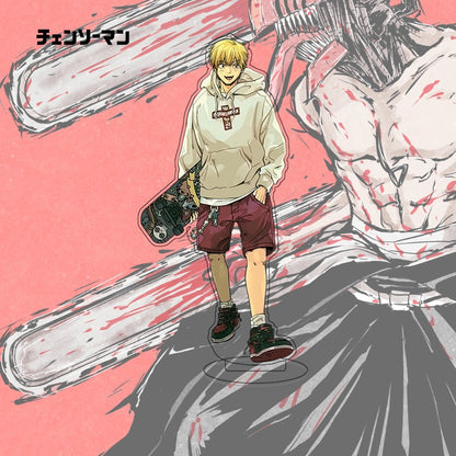 Chainsaw Man Acrylic Stand Figure Denji Makima Power Reze Anime Desk Decor Collectible Display