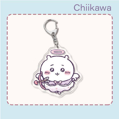 Japanese Anime Chiikawa Acrylic Keychain Hachiware Usagi Cute Lightweight Bag Pendant Decoration Gift