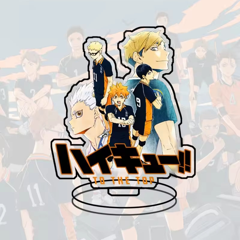 Custom Standee Haikyuu Volleyball Anime Team Acrylic Desktop Stand Figure Hinata Shoyo Kageyama Tobio Gift Decoration