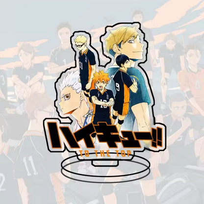 Custom Standee Haikyuu Volleyball Anime Team Acrylic Desktop Stand Figure Hinata Shoyo Kageyama Tobio Gift Decoration