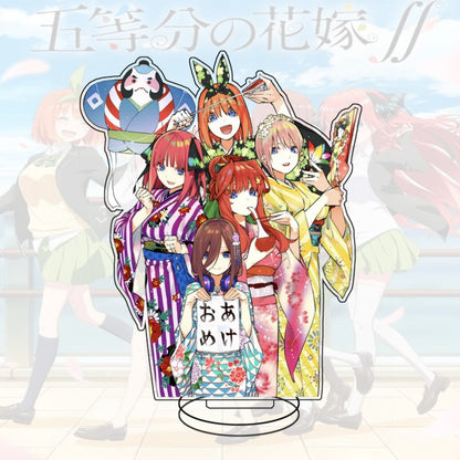 Quintessential Quintuplets Acrylic Stand Miku Ichika Yotsuba Itsuki Heart Anime Figure Desk Decor Gift