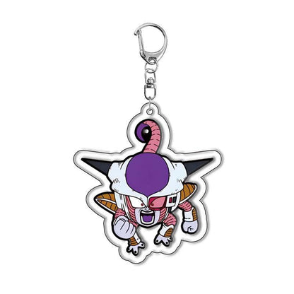 Dragon Ball Acrylic Keychain – Goku, Vegeta, Beerus, Android 18 Super Saiyan Anime Keyring Pendant