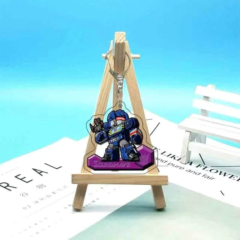 Robot Anime Character Keychain – Cool Mecha Style Pendant for Bags, Car Accessories & Gifts Acrylic Keychain
