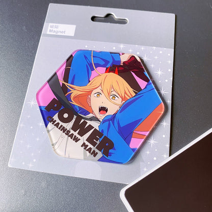 Anime Style Acrylic Fridge Magnet Set Creative Cartoon Magnetic Kitchen Decor Gift