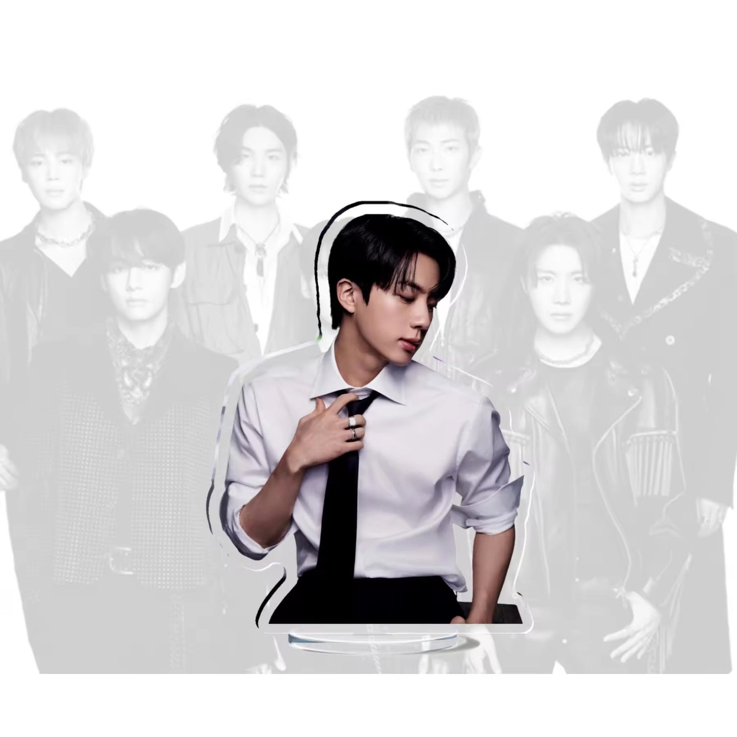 Custom Keychain Bangtan Boys JK V JIMIN New Album Comeback Double-Sided Standee Desktop Ornament