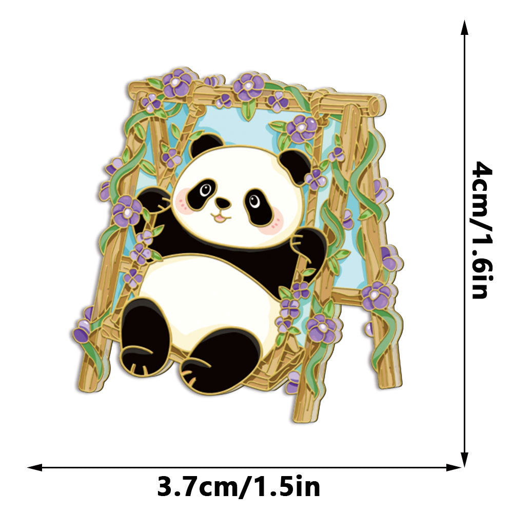 Custom Cute Panda Acrylic Fridge Magnets  Creative Animal Magnetic Refrigerator Decor