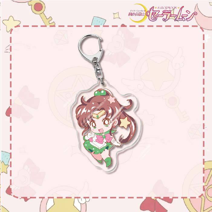 Custom Keychain Cute Cartoon Tsukino Usagi Metal Anime Sailormoon UV Printing Waterproof Bottle Custom Opener
