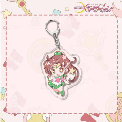 Custom Keychain Cute Cartoon Tsukino Usagi Metal Anime Sailormoon UV Printing Waterproof Bottle Custom Opener