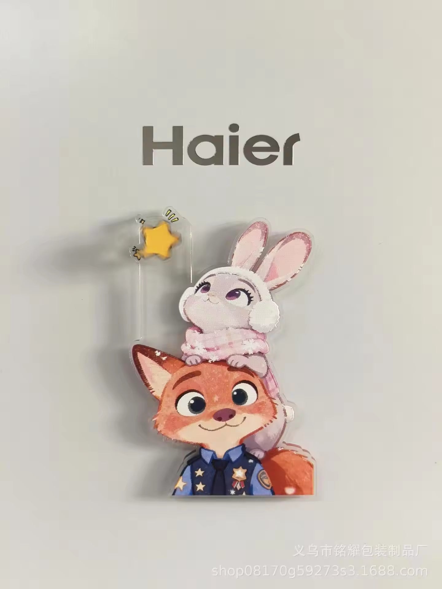 Zootopia Rotating Magnetic Acrylic Fridge Sticker Custom Acrylic Charm
