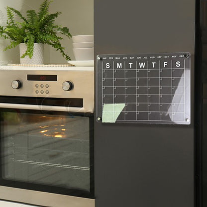 Custom Acrylic Magnetic Fridge  Dry Erase Calendar Dietary Management Board