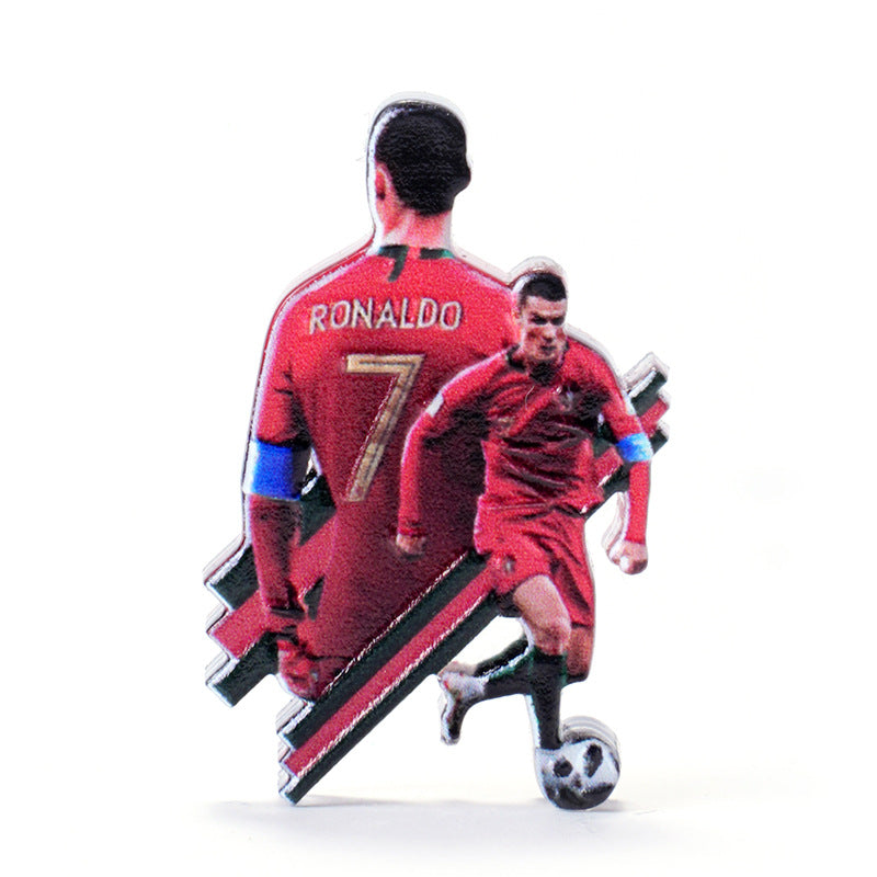 Cartoon Football Player Acrylic Stand | Double-Sided Desk Display Collectible