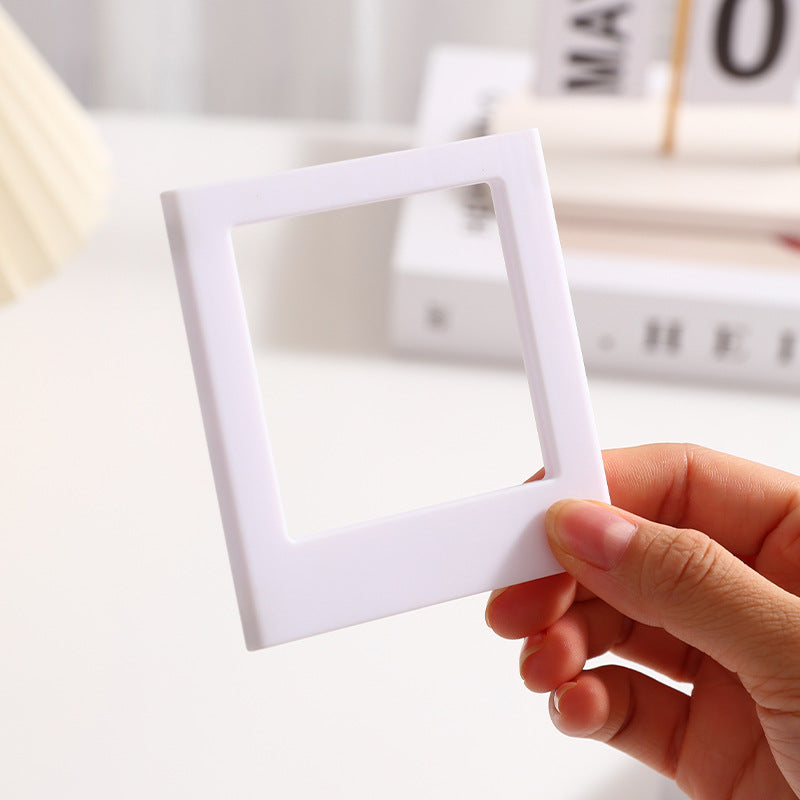 Custom Art Deco Shape Magnetic Sticker Plastic Refrigerator Magnet Mini for Instax Acrylic Picture Frame