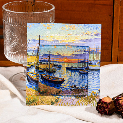 Custom Acrylic Fridge Magnet Van Gogh Starry Night Sunrise Impression Nordic Art