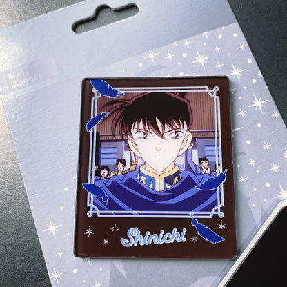 Anime Style Acrylic Photo Frame Fridge Magnets  Polaroid-Inspired Magnetic Refrigerator Decor