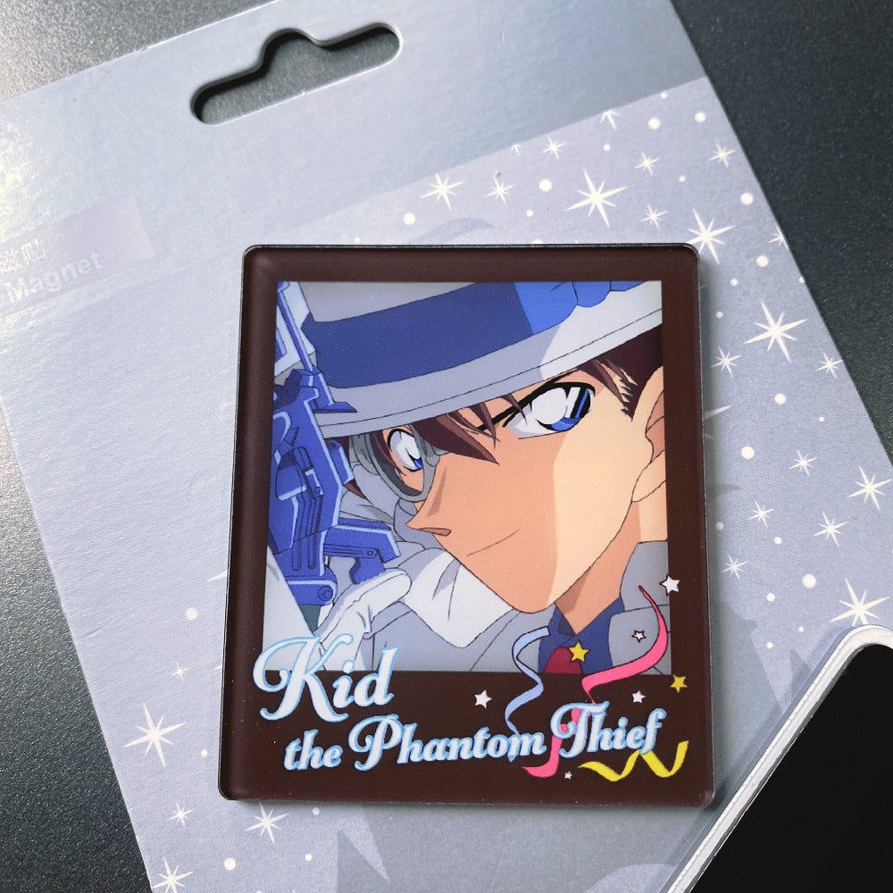 Anime Style Acrylic Photo Frame Fridge Magnets  Polaroid-Inspired Magnetic Refrigerator Decor