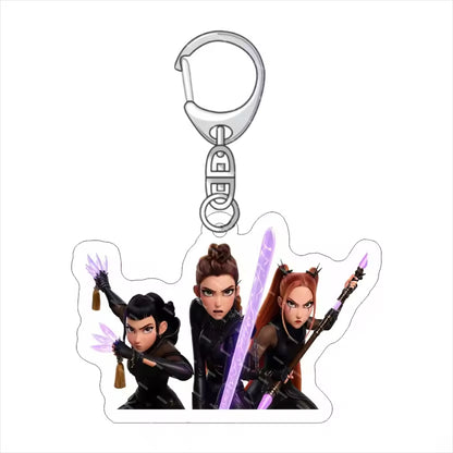 Demon Hunter Anime Cartoon  Acrylic Waterproof Keychain-Wholesale Custom Business Gift