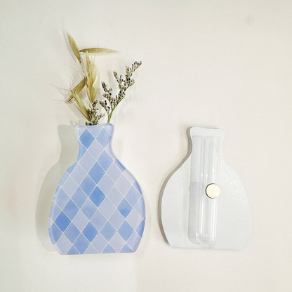 Custom Acrylic Vase Shaped Fridge Magnet Epoxy Coated Artistic Home Decor Magnetic Refrigerator Sticker